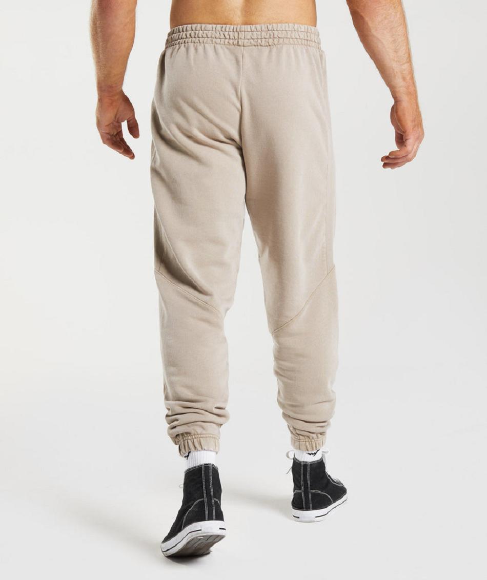 Pantalones Jogger Gymshark Power Washed Hombre Marrones | CO 3696KOR